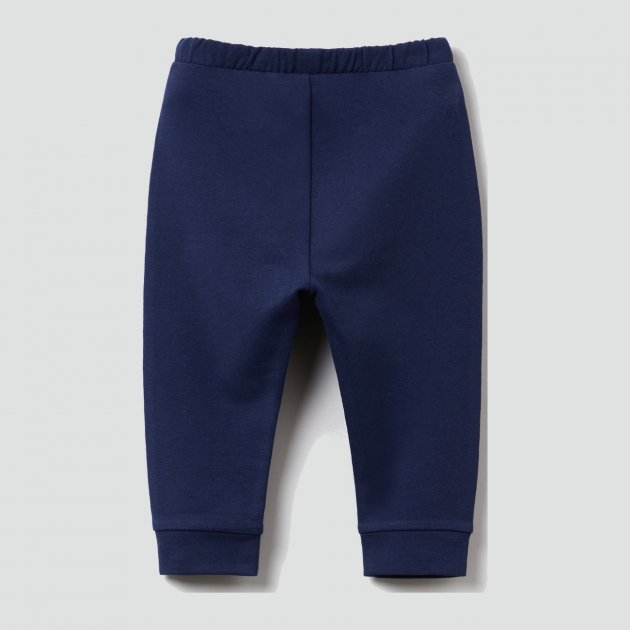 Спортивні штани двунитка для дівчинки Fagottino 1281792 086 см (18-24 months) темно-синій  74794