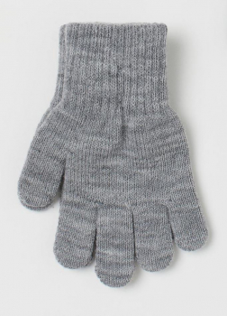 Перчатки    одношарові для дівчинки H&amp;M 0694726005 розмір перчаток 4 (4-8 years, 110-128 см) сірий 57446