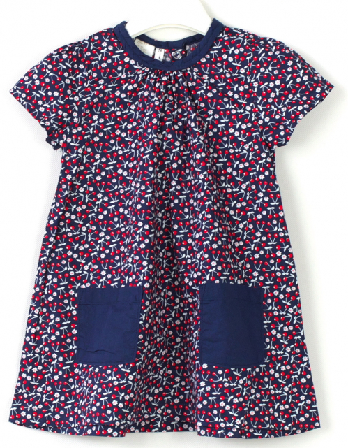 Плаття бавовняне для дівчинки H&amp;M 0202660 068 см (3-6 months) фіолетовий 60241