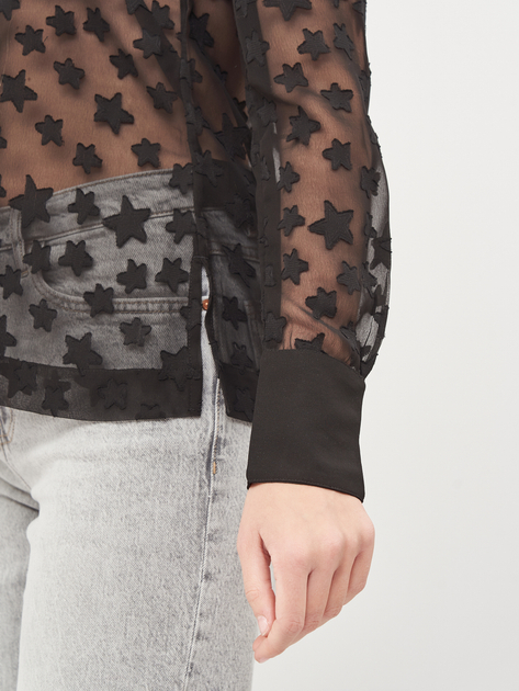 Блузка легка напівпрозора для жінки H&amp;M 0548482-003 36 / S (EU) чорний  82482