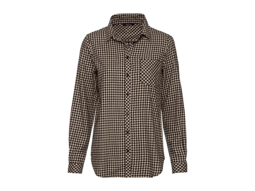 Рубашка з довгими рукавами для жінки Esmara 391926 34 / XS (EU) коричневий 83826 Рубашка з довгими рукавами для жінки Esmara 391926 34 / XS (EU) коричневий 83826