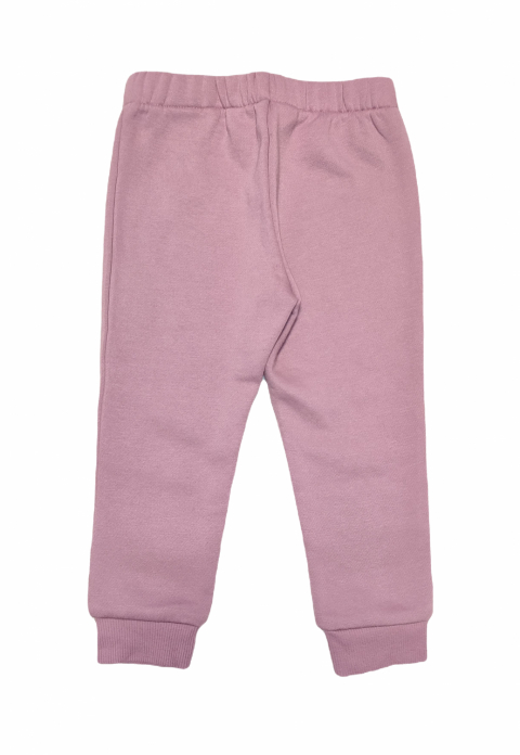 Спортивні штани з начосом для дівчинки H&amp;M 0761929-002 092 см (18-24 months) рожевий  80400