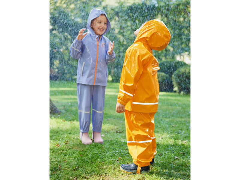 Куртка-дощовик 122-128 см (6-8 years)   водовідштовхувальна та вітрозахисна для дівчинки Lupilu 436983 блакитний 84740