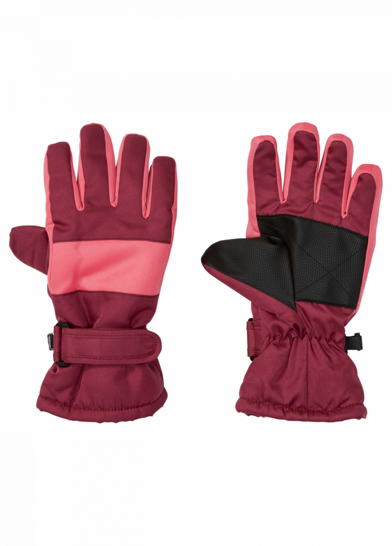 Перчатки  для дівчинки Crivit 363070 розмір перчаток 7 (12-14 years, 152-170 см) бордовий 68612
