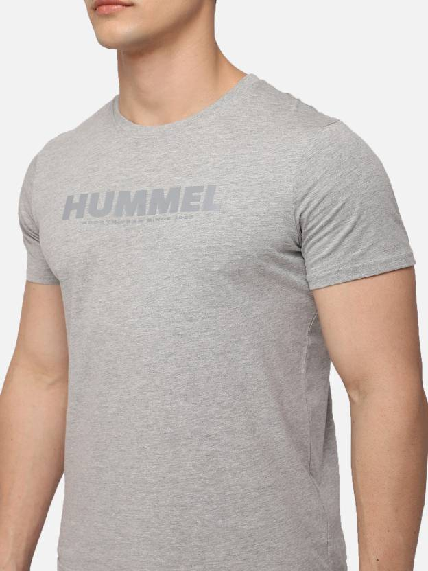 Футболка з логотипом для чоловіка Hummel 212569 34 / XS сірий  75344