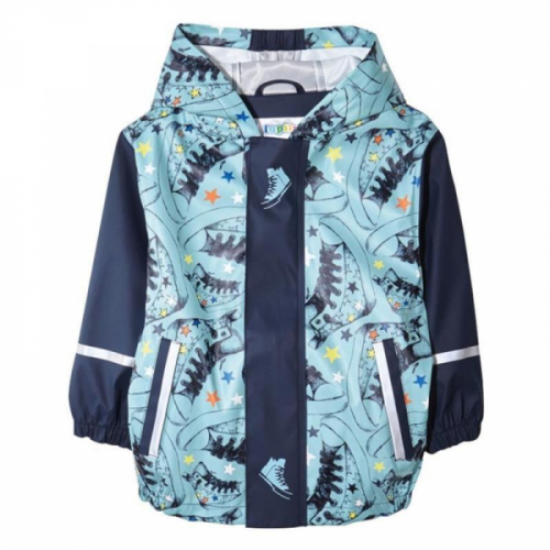 Куртка-дощовик водовідштовхувальна та вітрозахисна для хлопчика Lupilu 292369 074 см (6-9 months) блакитний 61003