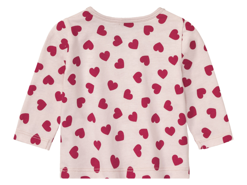 Костюм 074-80 см (6-12 months)   (лонгслів штани і слюнявчик) для дівчинки Lupilu 417215 рожевий 91068