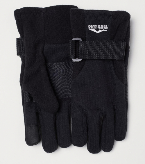 Перчатки  для хлопчика H&amp;M 0630956001 розмір перчаток 6 (8-10 years, 134-140 см) чорний 62792