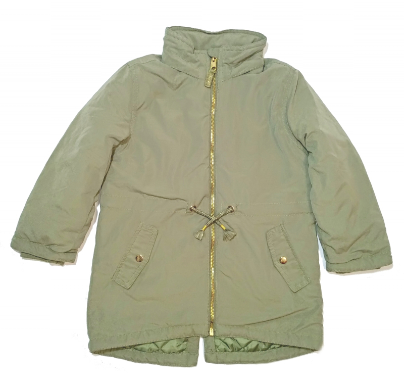 Куртка-парка  для дівчинки H&amp;M 0627759008 110 см (4-5 years) хакі 61852