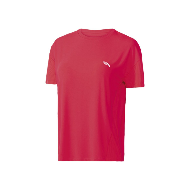 Спортивна футболка оверсайз з сітчатою вставкою для жінки Crivit 407238 38 / M рожевий  78983