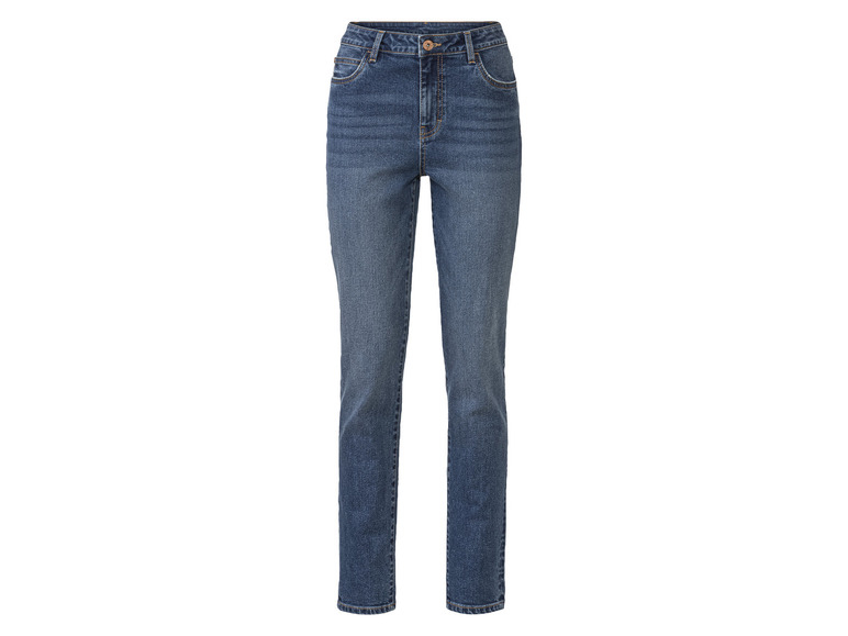 Джинси 46,L  Skinny з високою посадкою вузькі для жінки Esmara 440669 блакитний 89677