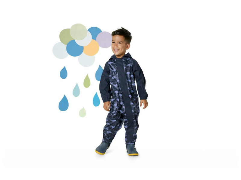 Комбінезон-дощовик водовідштовхувальний та вітрозахисний для хлопчика Lupilu 319015 110-116 см (4-6 years) темно-синій 61006