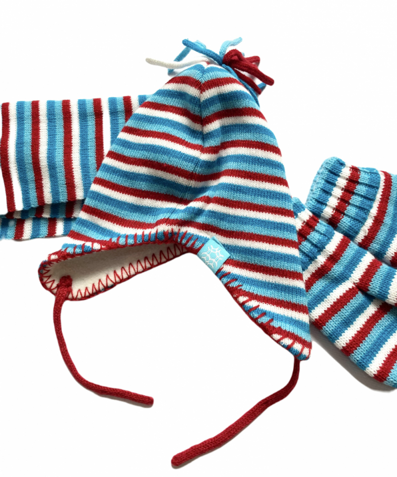 Шапка + шарф + рукавиці  для хлопчика Primark 12129 обхват 49-50 (86-92 см) синій 57197