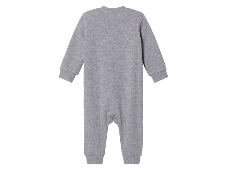 Чоловічок бавовняний на кнопках для хлопчика Lupilu 450535 074-80 см (6-12 months) сірий  89846