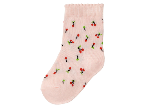 Шкарпетки бавовняні для дівчинки Lupilu 370657-1 розмір взуття 23-26 (2-4 years) рожевий 73548