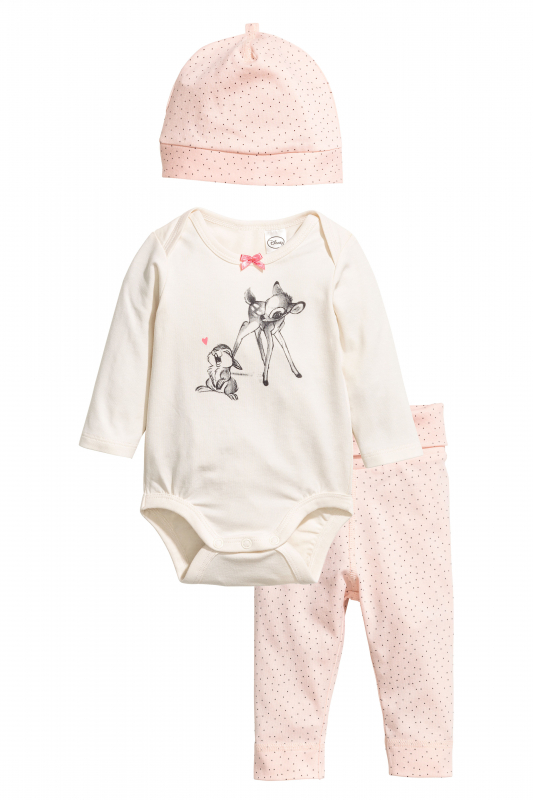 Штани  для дівчинки H&amp;M 0458648003 056 см (1-2 months) рожевий 56452