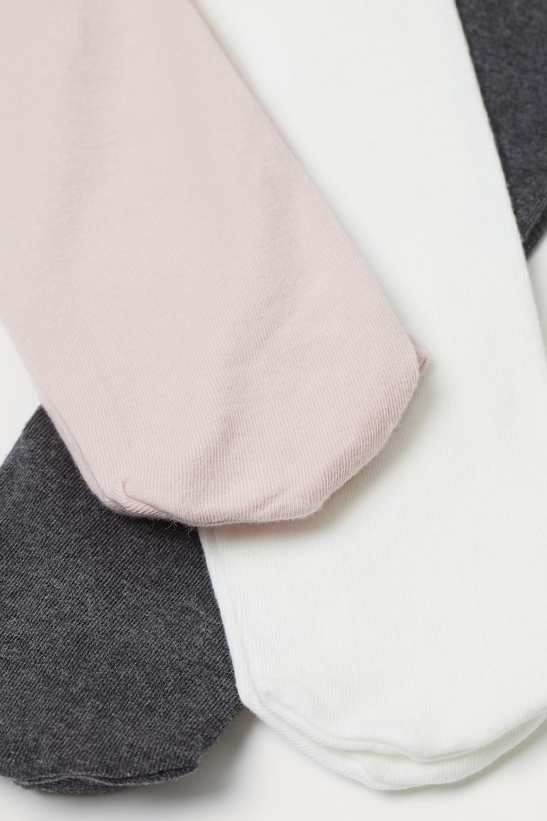 Колготки 110-116 см (4-6 years)   бавовняні однотонні для дівчинки H&amp;M 0756095-003 білий 91427