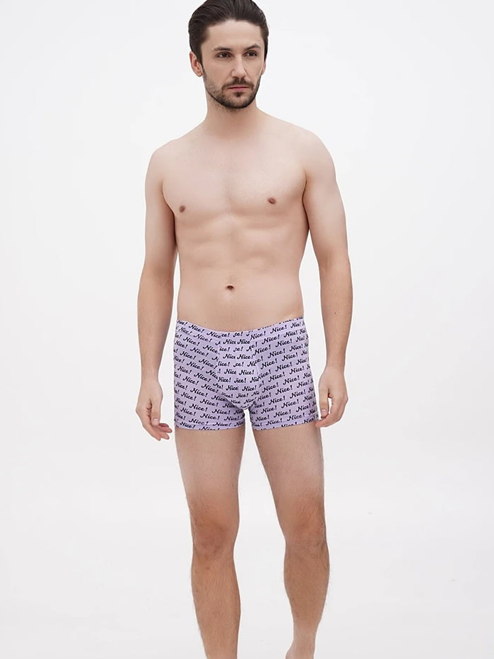 Труси шорти для чоловіка H&amp;M 0564310-4 36 / S фіолетовий  83214