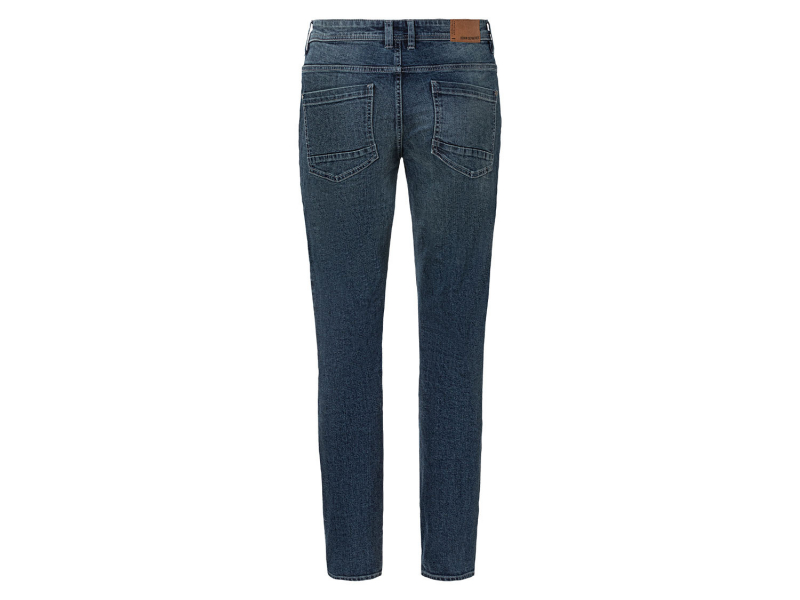 Джинси 52,L  Slim Fit з потертостями для чоловіка Livergy 452930 синій 88368