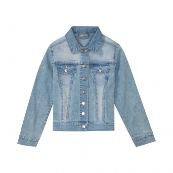 Джинсова куртка на кнопках для дівчинки Pepperts 372805 140 см (9-10 years) блакитний  78543