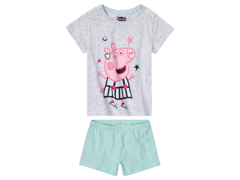 Піжама (звич.) (футболка і шорти) для дівчинки Disney 371168 086-92 см (12-24 months) сірий  74211