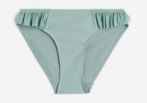 Плавки 170 см (14-15 years)   з рюшами для дівчинки H&amp;M 1135683-001 хакі 92096