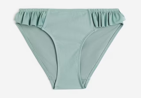 Плавки 170 см (14-15 years)   з рюшами для дівчинки H&amp;M 1135683-001 хакі 92096
