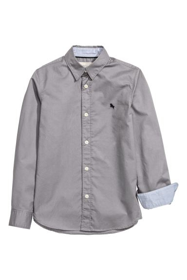 Рубашка  для хлопчика H&amp;M 0325873021 158 см (12-13 years) сірий 65988