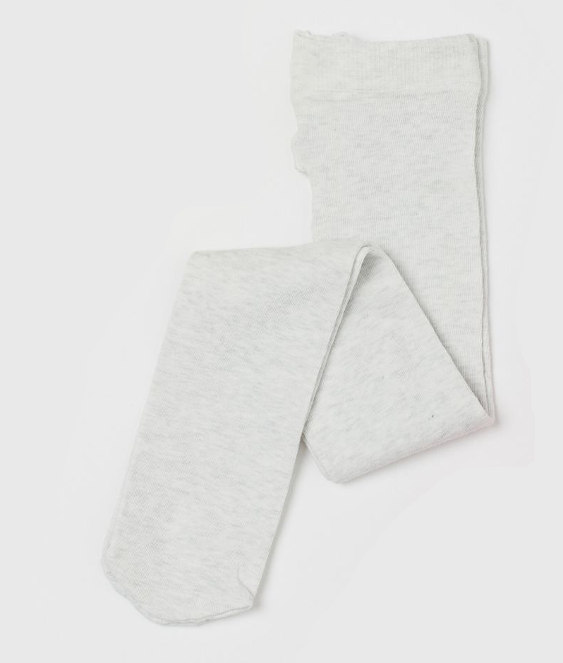 Колготки 092 см (18-24 months)   бавовняні для дівчинки H&amp;M 0738859006 сірий 85373