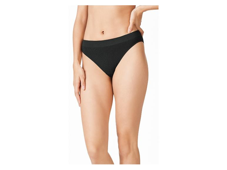Трусики-сліп в рубчик для жінки Esmara 472367 34 / XS чорний  90053