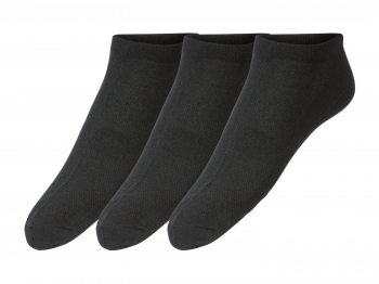 Шкарпетки 3 пари для активного спорту для чоловіка Crivit 381623 розмір взуття 43-46 чорний  77159