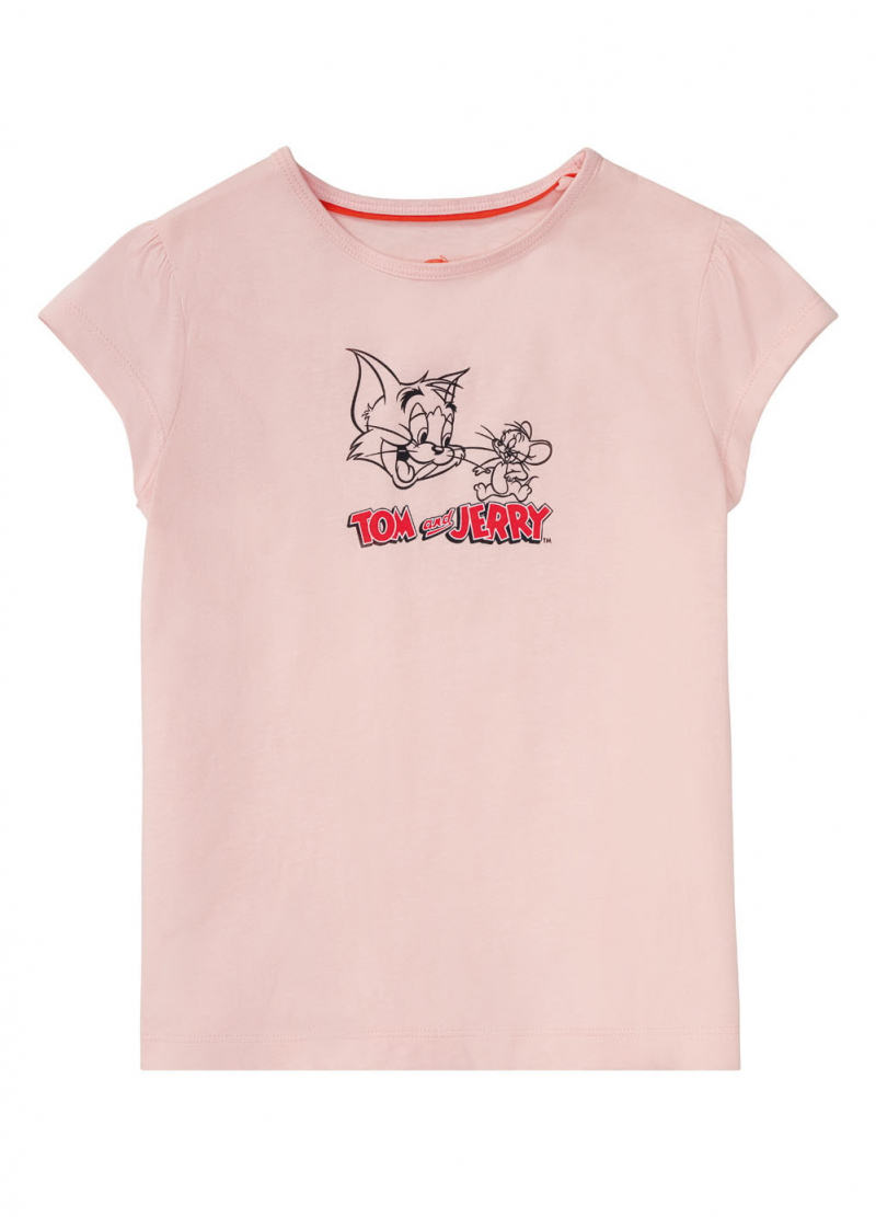 Футболка Tom &amp; Jerry для дівчинки Disney 371673 086-92 см (12-24 months) рожевий  74494