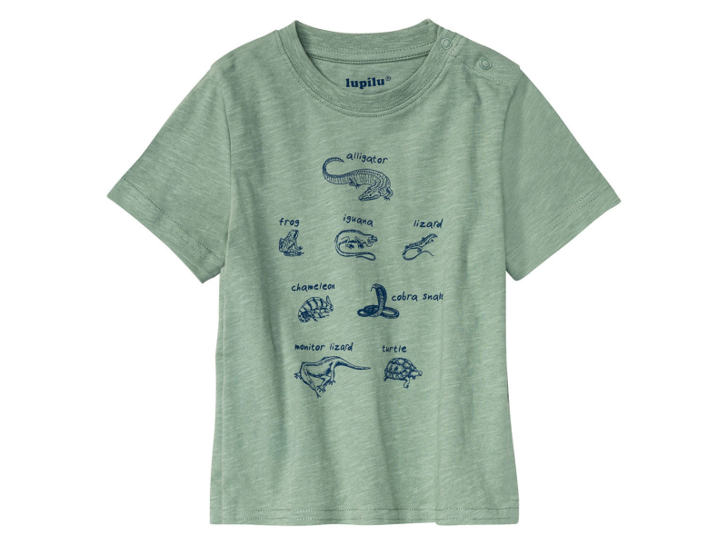 Футболка (звич.) набір 2 шт. для хлопчика Lupilu 375007 086-92 см (12-24 months) Різнобарвний  89446