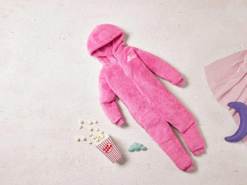 Піжама кігурумі 110-116 см (4-6 years)   з плюшу для дівчинки Lupilu 431117 рожевий 84735