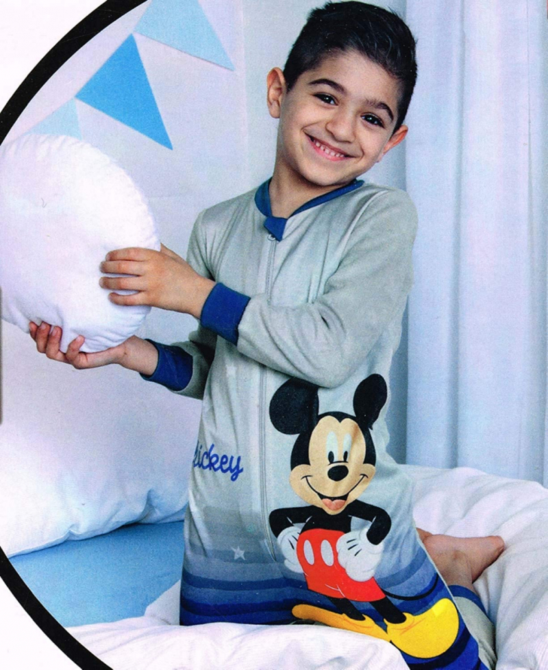 Піжама кігурумі 122-128 см (6-8 years)   флісова для хлопчика Disney 297302 сірий 66870
