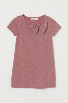 Плаття    тонкої в'язки для дівчинки H&amp;M 0871308-001 122-128 см (6-8 years) рожевий 80263