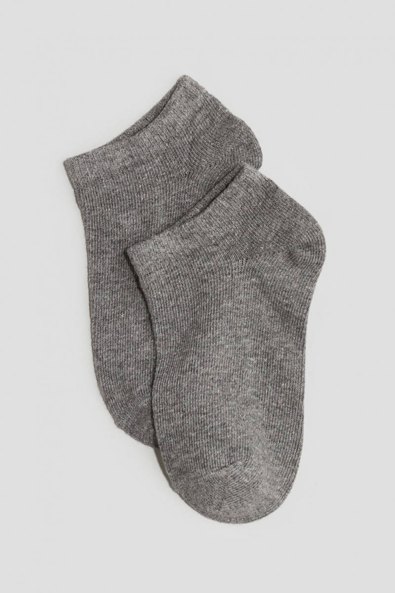 Шкарпетки 25-27   короткі для хлопчика H&amp;M 0589524-011 сірий 80995