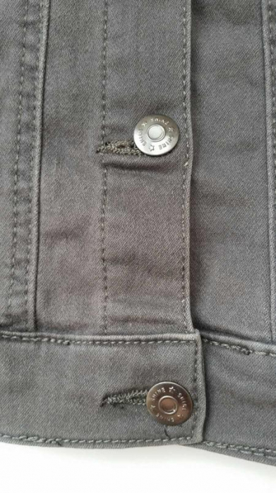Джинсова куртка 110 см (4-5 years)   на кнопках для дівчинки Lupilu 328912 сірий 72515