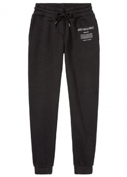 Спортивні штани бавовняні з начосом для дівчинки Lupilu 397732 110-116 см (4-6 years) чорний  78171