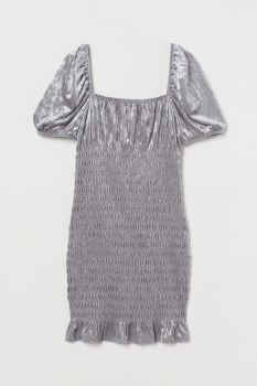 Сукня (плаття) M   велюрове для жінки H&amp;M 0934246-002 сірий 82453