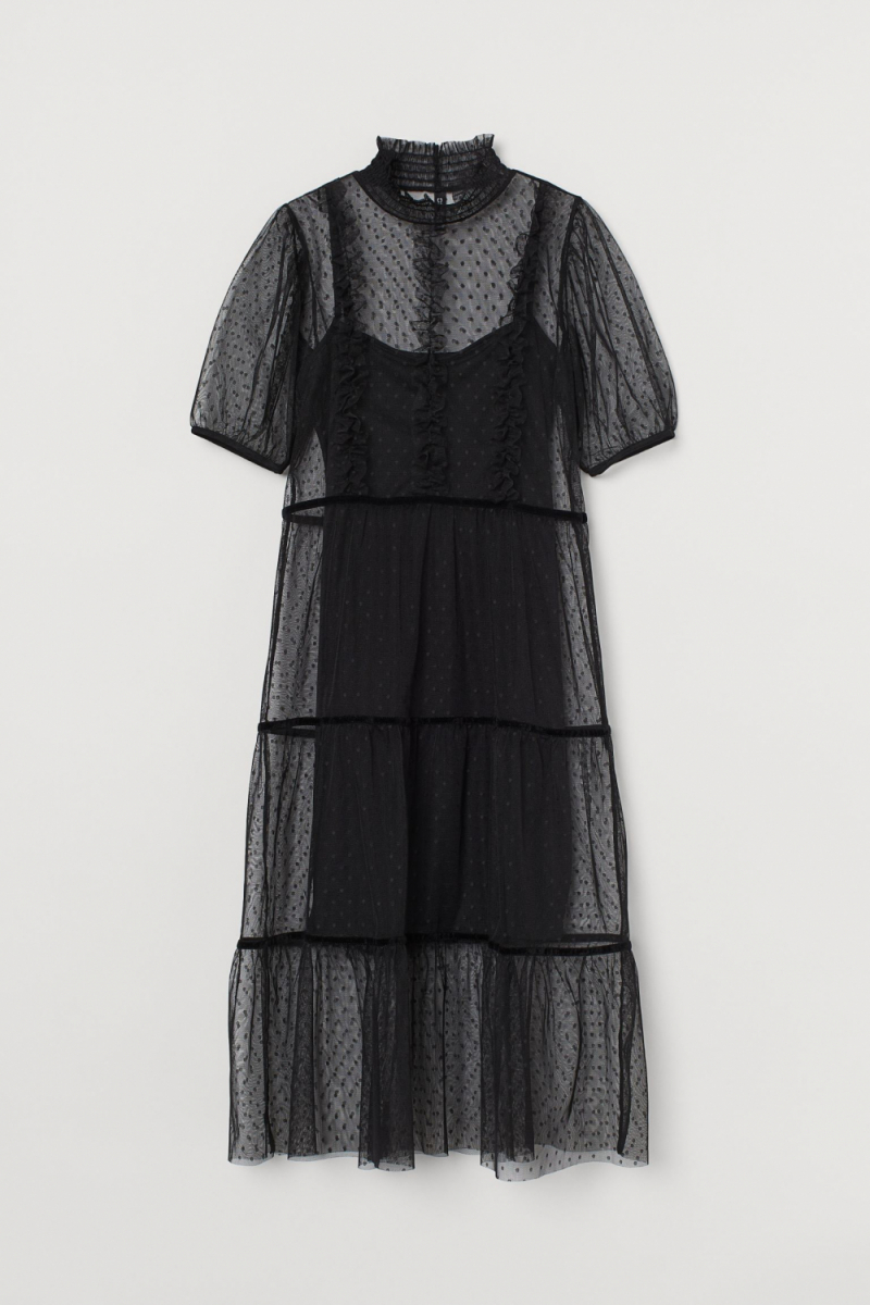 Плаття подвійне для жінки H&amp;M 0949587-001 40 / L чорний  82460