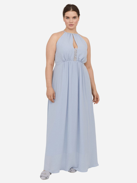 Плаття довге з підкладкою для жінки H&amp;M 0614423-001 52 / 2XL (EU) блакитний  82424