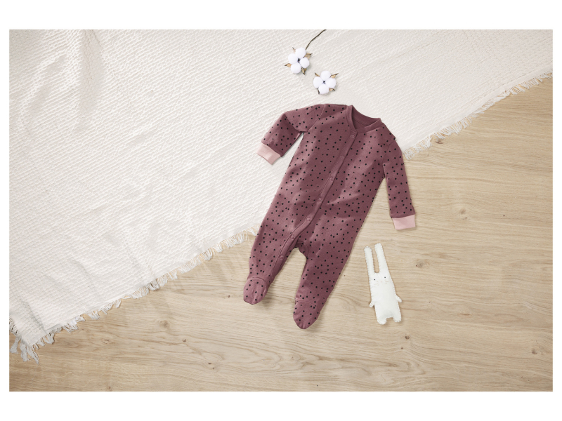 Чоловічок бавовняний на кнопках для дівчинки Lupilu 419455 062 см (2-3 months) рожевий  89383