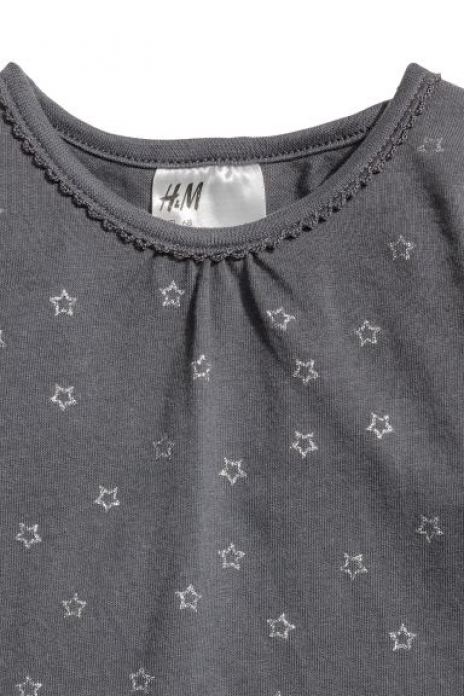 Плаття    трикотажне для дівчинки H&amp;M 0276242017 080 см (9-12 months) сірий 62381