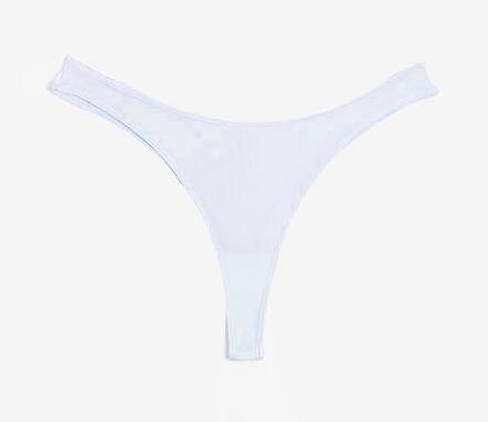 Трусики-бразиліана бавовняні для жінки H&amp;M 1174840-006 34 / XS блакитний  87424