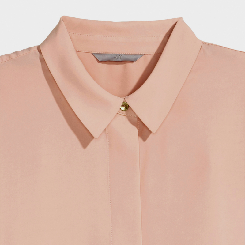 Блузка з довгими рукавами для жінки H&amp;M 0308752-4 36 / S (EU) рожевий  80545