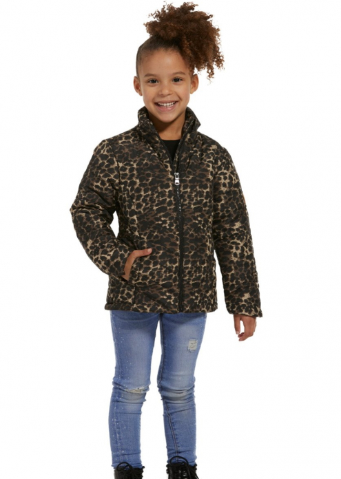 Куртка демісезонна 122-128 см (6-8 years)   водовідштовхувальна та вітрозахисна для дівчинки Action 3001143 коричневий 66317