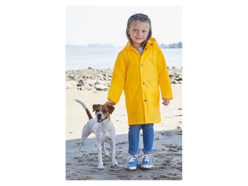 Куртка-дощовик на кнопках для дівчинки Lupilu 375116 098-104 см (2-4 years) жовтий  74049