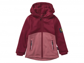 Куртка Softshell 098-104 см (2-4 years)   водовідштовхувальна та вітрозахисна для дівчинки Lupilu 418408 бордовий 89979