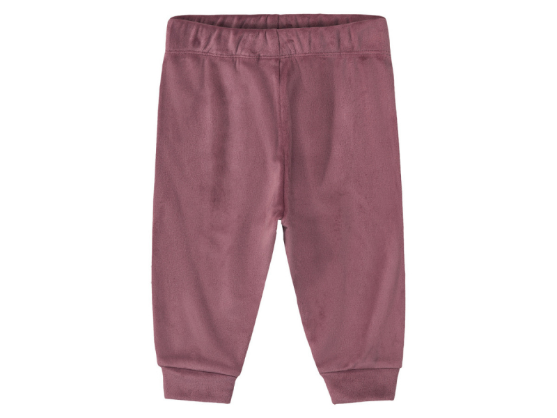 Спортивні штани велюрові для дівчинки Lupilu 419478 062-68 см (2-6 months) рожевий  89602